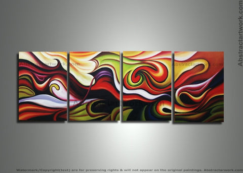 Contemporary Abstract Painting 265 - 64x20in