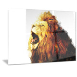Roaring Lion- Animal Canvas Print PT2316
