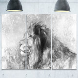 lion tattoo illustration art digital art canvas print PT7154