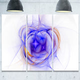 blue bright star nebula abstract digital art canvas print PT8007