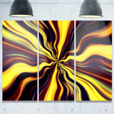 yellow purple black fantasy abstract digital art canvas print PT8257