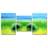 Earth to Sky - Lush Nature Canvas Art 1222 - 60x28 in