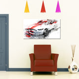 White & Red Sports Car PT2613