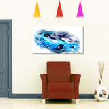 Sky Blue and Black Sports Car PT2640