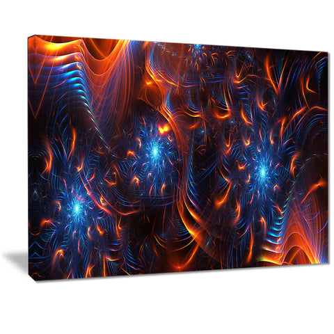 Fire &amp; Ice Digital Artwork on canvas  PT3001