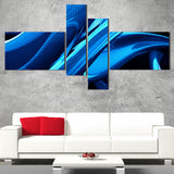 Liquid Blue Abstract canvas Art PT3018