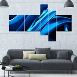 Liquid Blue Abstract canvas Art PT3018