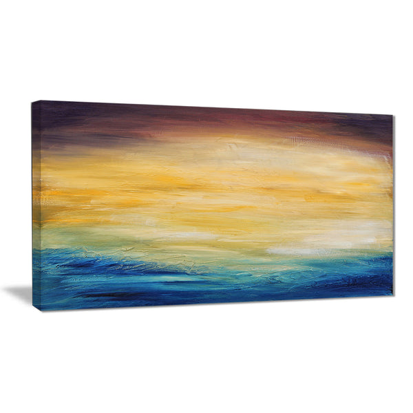 abstract water sunset abstract canvas print PT6374