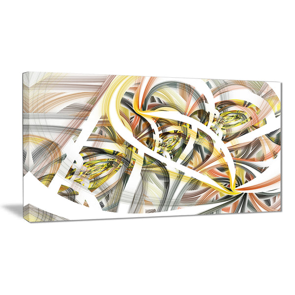 symmetrical spiral fractal flowers digital art canvas print PT7251