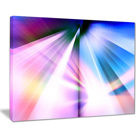 rays of speed blue abstract digital art canvas print PT8131