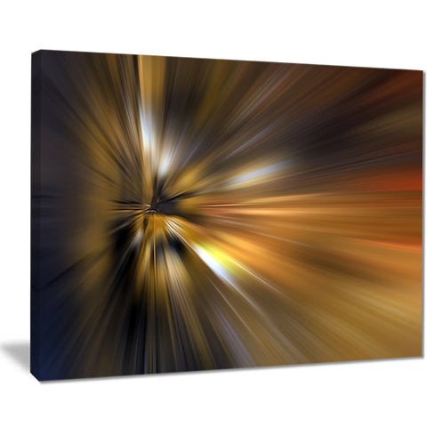 glowing brown focus light abstract digital canvas print PT8185