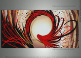 Red Canvas Art Painting 146 - 48x24in