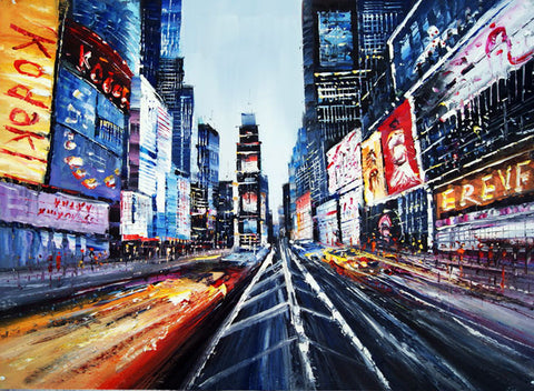 Textured New York Painting - 40x30in