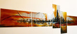 Cityscape Metal Wall Art 193 96x40in