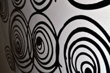 Contemporary Black & White Painting 389s - 32x16in