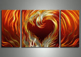 Metal Art 48x24 - Love on Fire