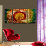 Vortex Metal Art Painting - 48x24