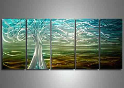 Abstract Tree Metal Wall Art - 60x24