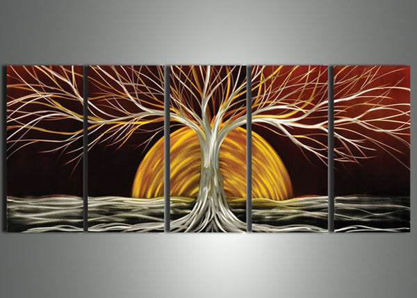 Sunset Tree Art Painting 60x24