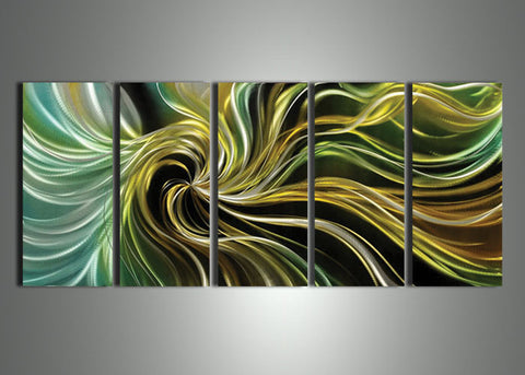 Green Metal Art Painting - 60x24