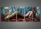 Sensual Metal Wall Art Painting 60 x 24in