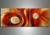 Multi Panels Metal Art Painting - 60x24