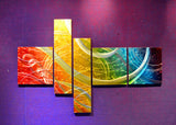 Multi Panels Metal Art 606 66x36in
