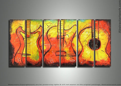 Music Art Painting 260 - 70x28in
