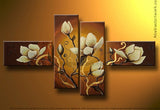 Multi Panels Flower Painting 269 - 60x36in
