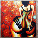 Woman Abstract Art Painting 312 - 32x32in