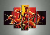 Multi Panels Flower Art 315 -  60x32in