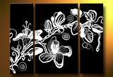 White Flower Art Painting  322 - 38x30in