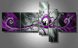 Extra Large Purple Oil Painting XXL805  - 92 x 48in