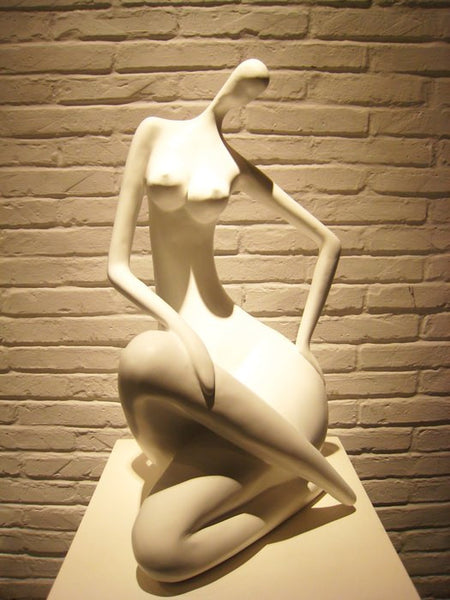 White Woman Sculpture