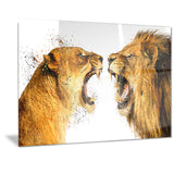 Lion Argument- Animal Canvas Print PT2336