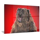 Fierce Grizzly - Animal Canvas Print PT2347
