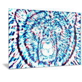 Psychedelic Bear - Animal Canvas Print PT2361