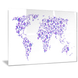 Lavender World -  Map Canvas Art PT2714