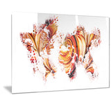 Red and Orange - Map Canvas Art PT2736