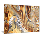 Gold & Silver Ribbons Abstract canvas Art PT3014