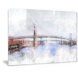 Bridge Cityscape  - Large Canvas Art PT3318