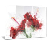 Red Lily - Floral Canvas Artwork