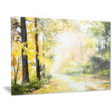 road in colorful forest landscape canvas artwork PT6007
