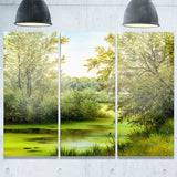 green summer landscape canvas wall art print PT6025