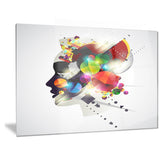 woman abstract profile abstract canvas artwork PT6030