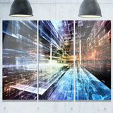 future industry abstract canvas artwork PT6050