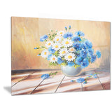 bouquet on wooden table floral canvas artwork PT6078