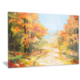path in autumn forest landscape canvas artwork PT6092