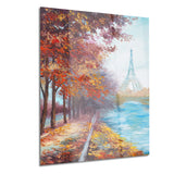 eiffel tower view in fall landscape canvas artwork PT6103