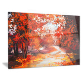 forest in the fall landscape canvas artwork PT6106